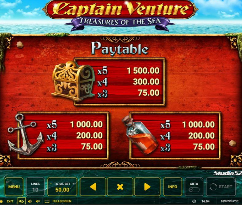 Captain Venture Treasures of the Sea Proces gry