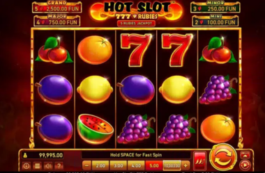 Hot Slot: 777 Rubies Proces gry